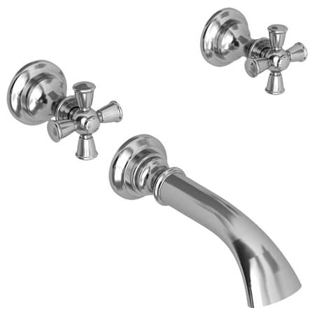 Newport Brass Tub Faucet, Polished Chrome, Wall 3-2445/26